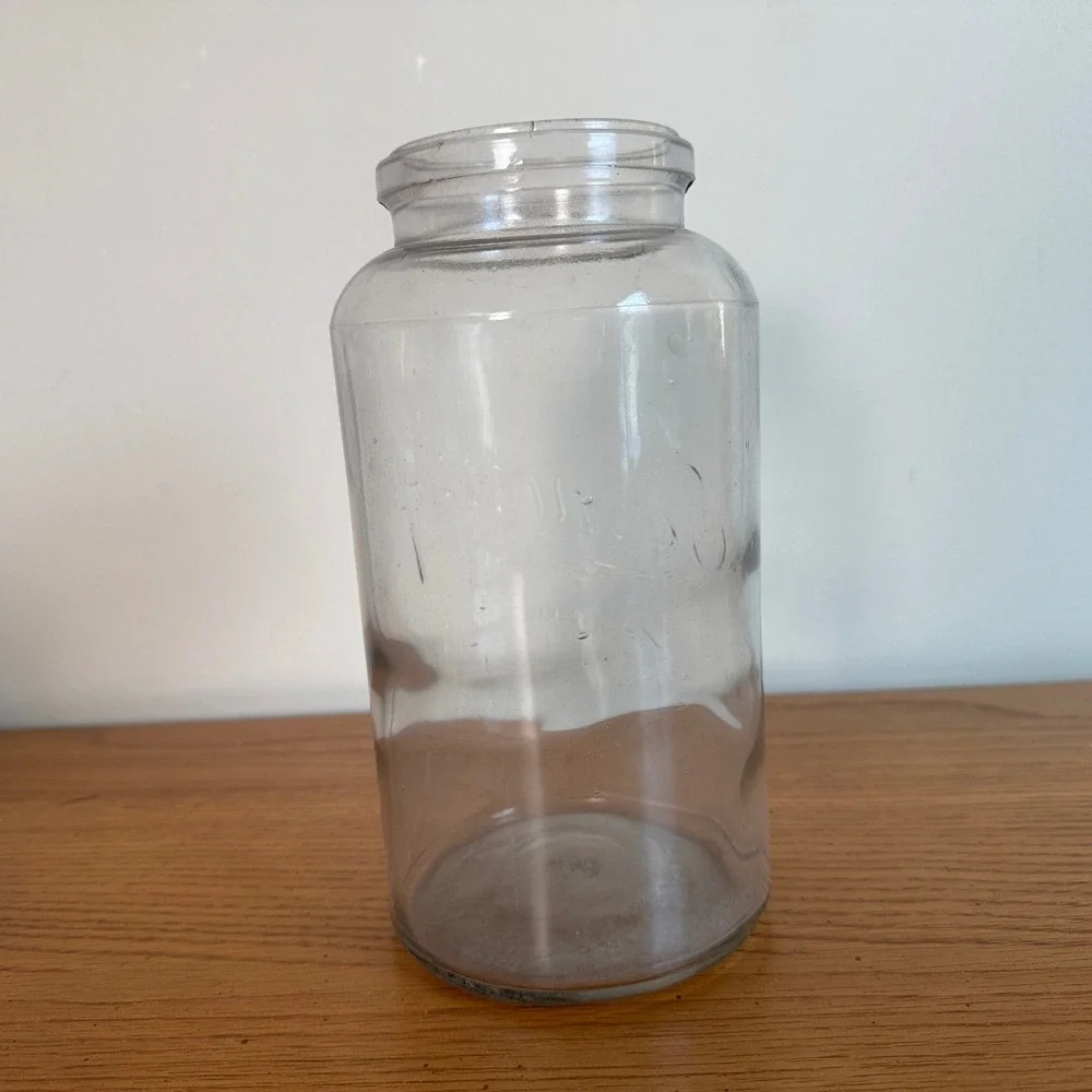 ECONOMY KERR Antique‎ Canning Jar Clear Glass Quart Jar Made in Portland, Oregon